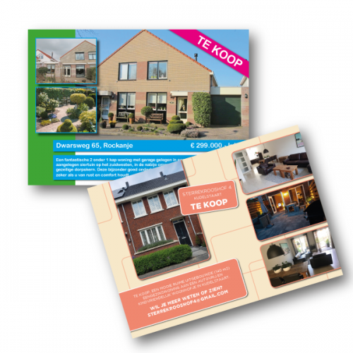 Woning verkoop flyer